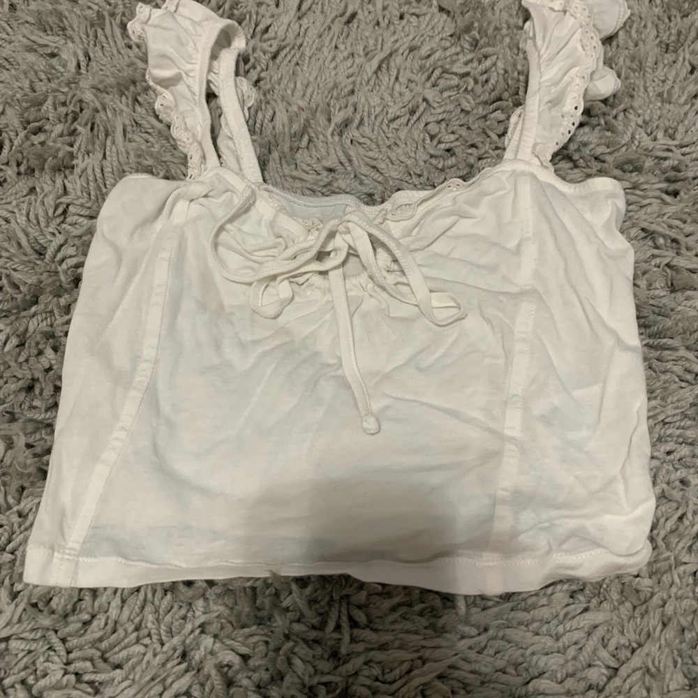 white crop top